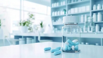 Futuristic pill dispenser with personalized wellness pills, Pill Innovation Wellness, modern medication delivery