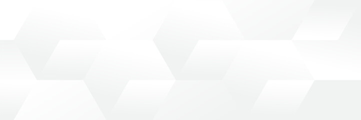 Fototapeta premium Abstract white Geometric banner design background.