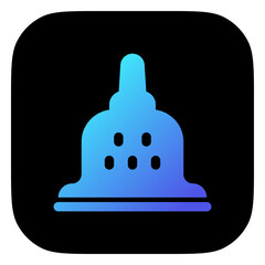 Editable temple, shrine vector icon. Landmark, monument, structure, culture, building, architecture. Part of a big icon set family. Perfect for web and app interfaces, presentations, infographics, etc