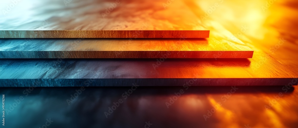 Poster innovative composite laminates visualizing advancements in material science and engineering photogra