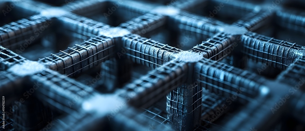 Poster intricate composite reinforcement materials engineered for exceptional strength and durability 3d re
