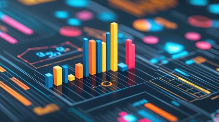 Stock Market and Forex Trading Graph Background with Financial Data