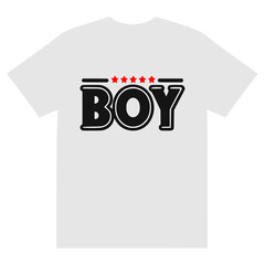 boy t shirt fashion sticker vector illustration template design