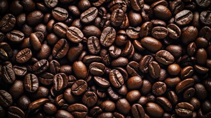 Fototapeta premium Roasted Coffee Beans Close Up