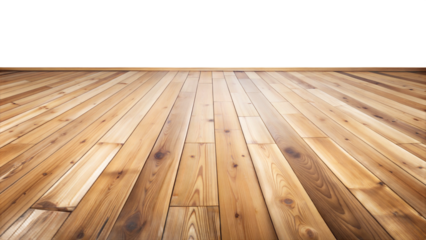 Wooden floor  isolated on White background