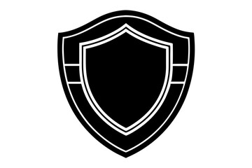 Obraz premium Shield icon set in vintage style. Protect shield security icons. Shield badge quality symbol. Vector illustration 