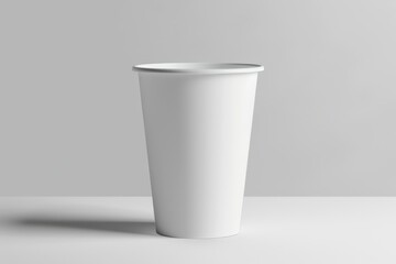 White Paper Cup on a White Surface