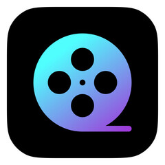 Editable film reel, movie roll vector icon. Movie, cinema, entertainment. Part of a big icon set family. Perfect for web and app interfaces, presentations, infographics, etc