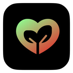 Editable love nature, eco-friendly, environment care, ecology vector icon. Part of a big icon set family. Perfect for web and app interfaces, presentations, infographics, etc