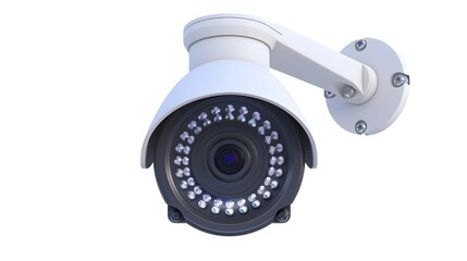 Sleek and Sophisticated Security CCTV Against Bright White Backdrop