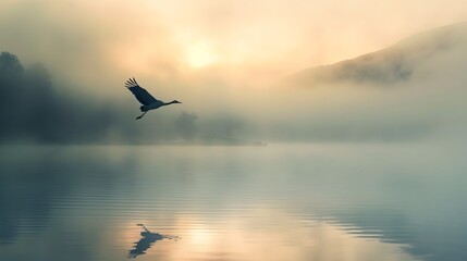 Obraz premium Bird flying to freedom. 