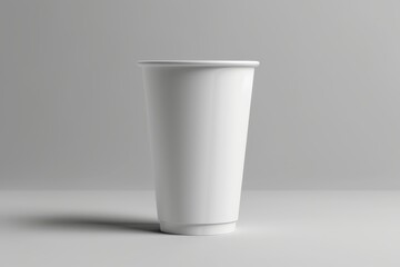 White Paper Cup on a Grey Surface
