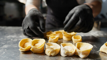 Raw Ravioli Pasta Ready To Be Cooked 