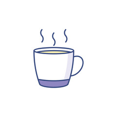 Hot Cup icon design with white background stock illustration