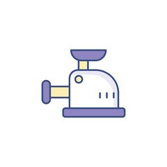Meat Grinder icon design with white background stock illustration