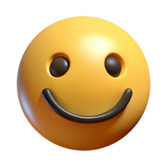 Fototapeta premium Smiley Face 3d cartoon style illustration