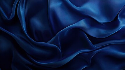 Obraz premium Deep blue monochrome background smooth and rich texture ideal for sleek visual content emphasizing clarity and sophistication