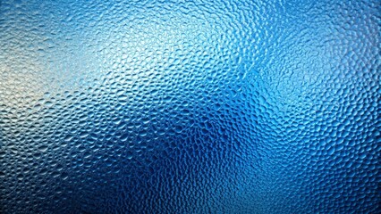 Blue abstract glass texture with a frosted finish, creating a modern and elegant look