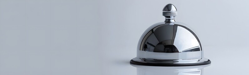 Hotel service bell isolated on white background. 