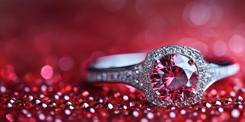 Fototapeta premium expensive engagement ring 