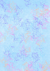 水色の幻想的な画像