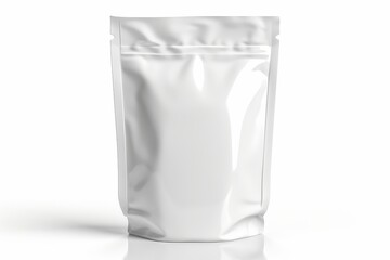 White Stand-Up Pouch Packaging Mockup