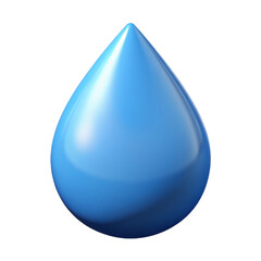 Water Drop Icon 3d cartoon style illustration
