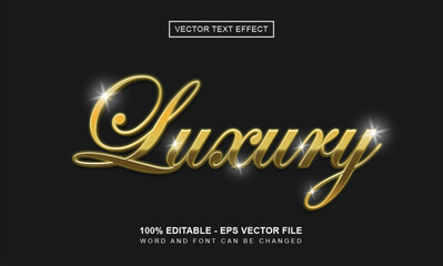 Golden Text Effect on black Background