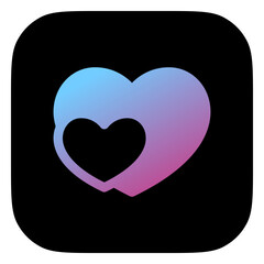 Editable hearts vector icon. Wedding, valentine, love, celebration. Part of a big icon set family. Perfect for web and app interfaces, presentations, infographics, etc