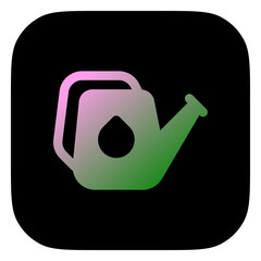 Editable watering can vector icon. Gardening, landscaping, horticulture. Part of a big icon set family. Perfect for web and app interfaces, presentations, infographics, etc
