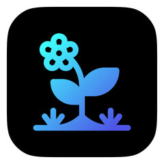 Editable flower vector icon. Gardening, landscaping, horticulture. Part of a big icon set family. Perfect for web and app interfaces, presentations, infographics, etc