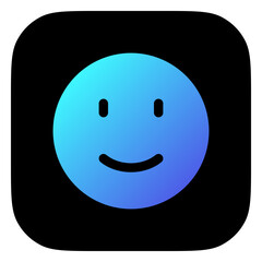 Fototapeta premium Editable slight smile expression emoticon vector icon. Part of a big icon set family. Part of a big icon set family. Perfect for web and app interfaces, presentations, infographics, etc