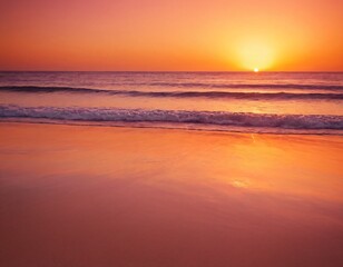 Abstract Tropical Gradient: Warm Sunset Colors in a Smooth, Fluid Background. Ai generated images