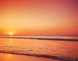Obraz premium Abstract Tropical Gradient: Warm Sunset Colors in a Smooth, Fluid Background. Ai generated images