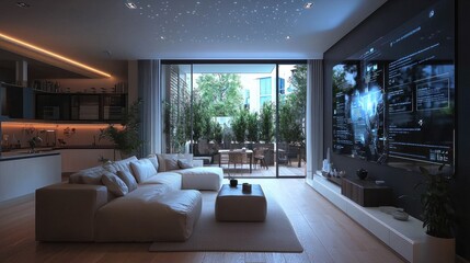 Immersive Futuristic Holographic Display Enhancing Smart Home Connectivity