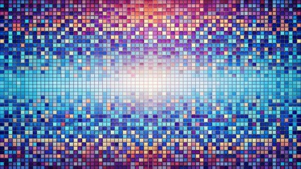 Geometric digital pixel mosaic background