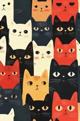 Pattern of cats
