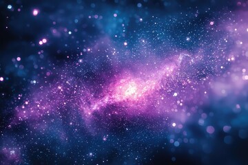 Mesmerizing cosmic galaxy with sparkling stars and nebula