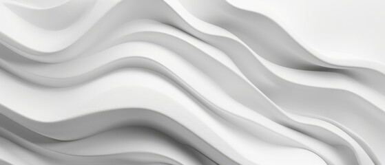 Obraz premium Elegant white and pallet wave pattern wallpaper, featuring a seamless design in stunning 8k resolution, ideal for modern interiors or digital displays.