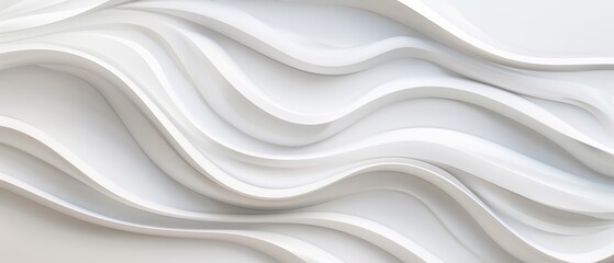 Obraz premium Elegant white and pallet wave line wallpaper in stunning 8k resolution, perfect for enhancing modern interiors with its smooth, flowing design and captivating aesthetic.