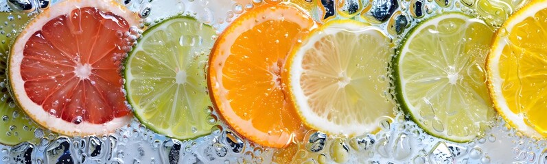 Fruit Slices In Saline Bag Dipped In Water Against Background.