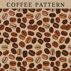 Pattern coffee draw vector