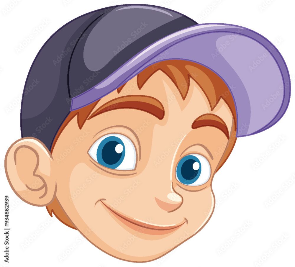 Canvas Prints smiling boy with a cap