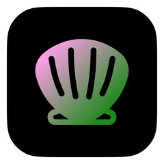 Obraz premium Editable sea shell vector icon. Part of a big icon set family. Perfect for web and app interfaces, presentations, infographics, etc