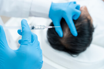 Specialist of hair injection hair tonic for Asian man, damaged hair, hair loss, thinning problem,...