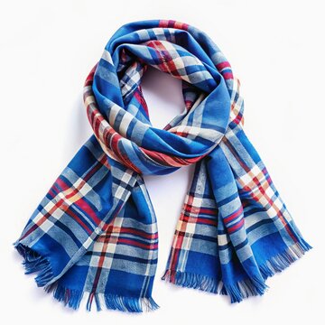Blue scarf, fashionable soft warm blanket for winter