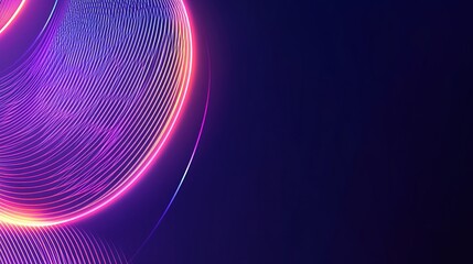 Neon Dreamscape: Abstract swirls of vibrant pink and blue light dance across a dark background