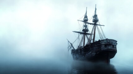 Ghost Ship in the Mist