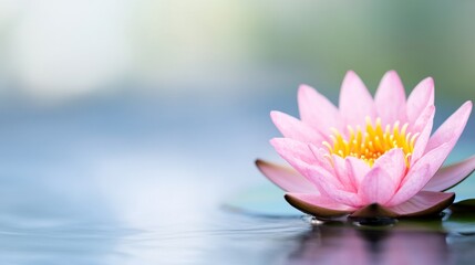 Pink Water Lily Blossom
