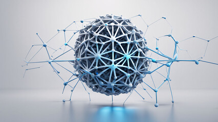 3d rendered illustration of a molecule